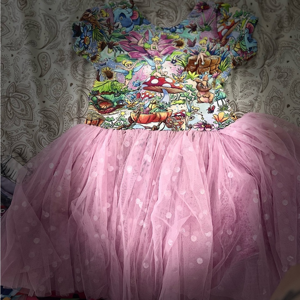 Tinker Bell- Colourful Kid Tulle Dress